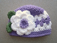 Gorro Flor-Grande 0-3; 3-6meses